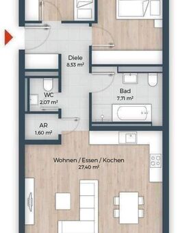Nähe Dechsendorfer Weiher, Süd-Balkon, tolle Lage - auf Wunsch Vermietungsgarantie mit 17,50 €/m² - Erlangen