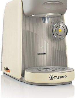 TASSIMO Kapselmaschine finesse friendly TAS167P, aus Recyclingmaterial, mehr Intensität per Knopfdruck, creme
