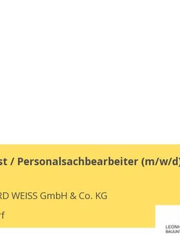 HR Specialist / Personalsachbearbeiter (m/w/d) - Satteldorf