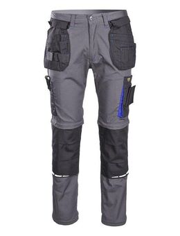 Premium ARBEITSHOSE für Montagearbeiter, starke Nähte strapazierbar abnehmbare Hosenbeine Shorts 2in1 - Wuppertal