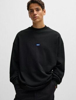 HUGO Blue Sweatshirt Nedro mit Logo-Patch
