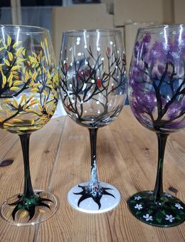 Handbemalte Weingläser - Grebenhain