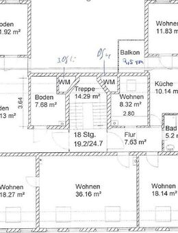 5 Raum Wohnung mit Balkon und Kamin DG südliche Innenstadt !!! - Halle (Saale)