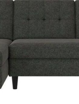 Dorel Home Ecksofa Hartford II, mit Bettfunktion und Stauraum, Recamiere beidseitig montierbar
