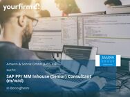 SAP PP/ MM Inhouse (Senior) Consultant (m/w/d) - Bönnigheim