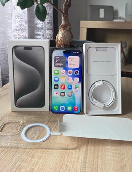 Apple iPhone 15 Pro Max 256GB Titan weiß Neuwertig! - Lüdenscheid