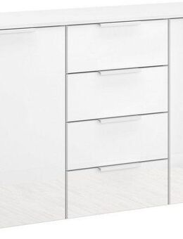 rauch Schubkastenkommode Sideboard Kommode Kombikommode KOLUNA mit Glasfront, mit 4 Schubkästen und 2 Türen sowie Metallgriffen MADE IN GERMANY