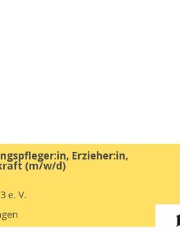 Heilerziehungspfleger:in, Erzieher:in, Pflegefachkraft (m/w/d) - Bermatingen