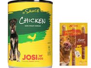 12 x 415 g JosiDog in Soße + 33 g Meat Sticks mit Rind gratis! - Huhn