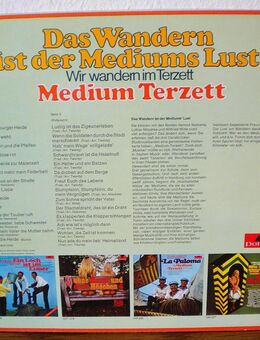 Medium Terzett-Das Wandern ist der Mediums Lust-Vinyl-LP,70er Jahre - Linnich