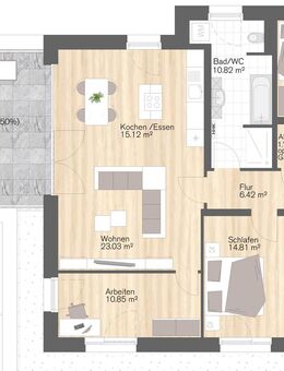 Moderne Penthouse Wohnung in Chemnitz im beliebten Kaßbergviertel - Chemnitz