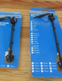 Shimano Schnellspanner Vorderrad 133mm und Hinterrad 168mm - Bonn Duisdorf
