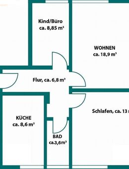 °°° Klein und Fein: 2,5-Zim.-Wohnung mit herrlichem Ausblick in Fürstenhagen/Hessisch Lichtenau °°° - Hessisch Lichtenau