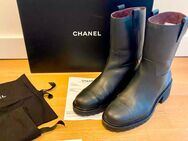 Org. CHANEL Damen Bikerboots, Gr. 42, schwarzes Leder, wie neu! - Bad Oldesloe