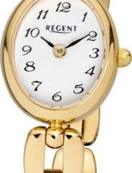 Regent Quarzuhr F-1406 - 3274.45.99, Armbanduhr, Damenuhr, Mineralglas, Edelstahlarmband, oval