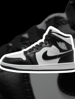 Nike Air Jordan 1 MID White / Black White Größe 42,5 - Wiehl