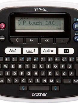 Brother Beschriftungsgerät P-touch D200BW Etikettendrucker, (für Zuhause und das Homeoffice)
