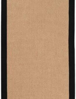 carpetfine Sisalteppich Sisal, rechteckig, Höhe: 5 mm, mit farbiger Bordüre, Anti Rutsch Rückseite