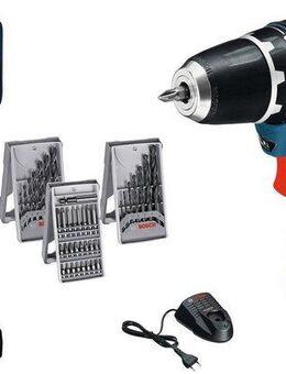 Bosch Professional Akku-Bohrschrauber GSR 12V-15, max. 1300 U/min, (Set), inkl. 2 Akkus, Ladegerät und Tasche