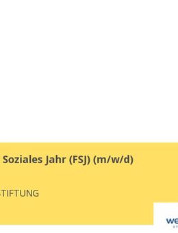 Freiwilliges Soziales Jahr (FSJ) (m/w/d) - Herne