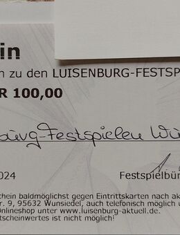 Luisenburg-Festspiele Gutschein - Hof