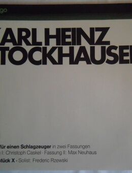 STOCKHAUSEN WERGO 60010 Vinyl LP (Top-Rarität) - Groß Gerau