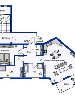 3 - Raum-Wohnung mit Terrasse und Gartennutzung - Denkmal-AfA - Naumburg (Saale)