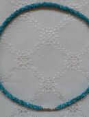 Apatit Collier Kette 925er Silber rund rhodiniert facettiert ca. 50 cm HSE24 in 61194