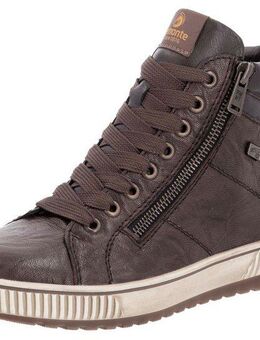 Remonte Schnürboots, Plateau, Schnürstiefelette, Boots in Crash-Optik
