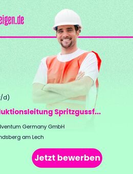 Produktionsleitung Spritzgussfertigung / Production Lead Injection Molding (m/f/*) - Landsberg (Lech)