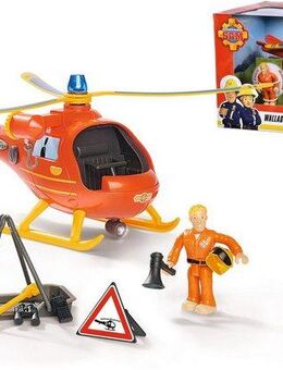 SIMBA Spielzeug-Hubschrauber Feuerwehrmann Sam, Wallaby, mit Sound- und Lichteffekten