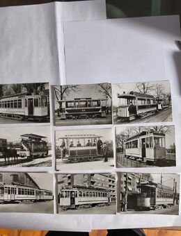 Verkaufe Alte schwarz, weissTram Postkarten - Berlin
