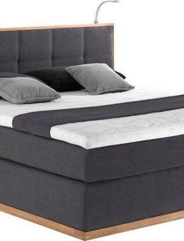 Places of Style Boxspringbett Vinton, aus Eiche, mit LED-Beleuchtung, verschiedene Härtegrade (auch H4)