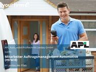 Mitarbeiter Auftragsmanagement Automotive (m/w/d) - Landau (Pfalz)