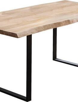 Home affaire Esstisch Tristano, Eiche massiv natur geölt, mit echter Baumkante