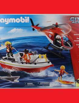 NEU Playmobil 5668 Küstenwache-Spezialeinsatz Hubschrauber Boot Schiff mit Figuren Rettung ungeöffnet eol - Gaggenau