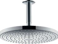 hansgrohe Regenduschkopf Raindance Select S, (Kopfbrause, Deckenanschluss), 300 2 Strahlarten mit Deckenanschluss, chrom