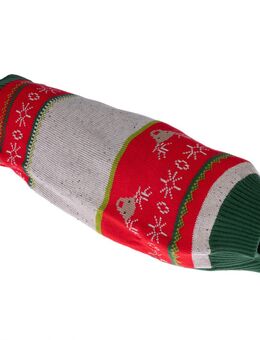 TIAKI Hundepullover Rentier Dreifarbig - Gr. M: ca. 30 cm Rückenlänge