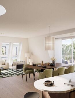 Neubau: Exklusives Penthouse auf einer Ebene mit Dachterrasse und Blick ins Grüne - München