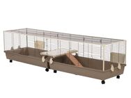TIAKI Kaninchenkäfig XXL - L 240 x B 58 x H 52 cm