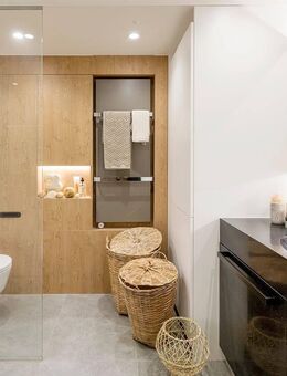 Neubau 3 - Zimmer Wohnung im Erdgeschoss mit Blick in den projekteigenen Park. - Sindelfingen
