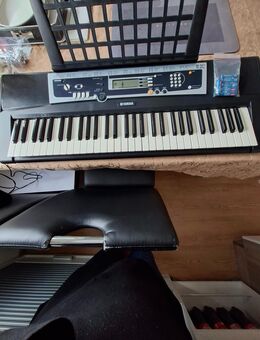 Yamaha Keyboard YPT-210 mit Notenständer zum Aufstecken, Netzkabel und Batterien - Schwetzingen