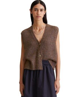 Marc O'Polo DENIM Strickweste aus Baumwoll-Multicolor-Garn
