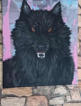 Acryl Bild Wolf - Asbach (Landkreis Neuwied)