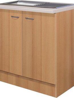Flex-Well Spülenschrank Nano (B x H x T) 100 x 85/86 x 60 cm, inkl. Einbauspüle