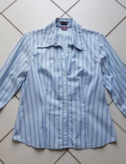 Bluse Otto Kern Gr. 40 blau weiß gestreift 100 % Baumwolle Brustweite 50 cm wie neu - Hamburg Wandsbek