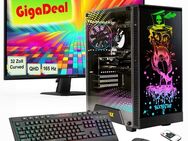 GAMEMAX GigaDeal Gaming-PC-Set Rockstar PC-Komplettsystem (32", AMD Ryzen 7 5700X, RTX 5060 Ti, 32 GB RAM, 1000 GB SSD, Windows 11, DDR4 RAM + Gigabyte GS32QC LED-Monitor Curved, 80 cm (32)