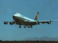 Rare Lufthansa-Postkarte von 1970: Jumbojet Boeing 747 - Frankfurt (Main) Sachsenhausen-Süd