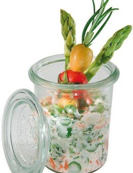 APS Einmachglas Weck, Glas, (Set, 12-tlg), spülmaschinengeeignet