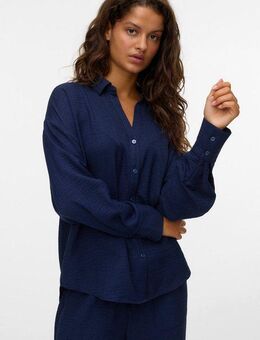 Vero Moda Langarmbluse VMMELANEY QUEENY LS SHIRT WVN NOOS